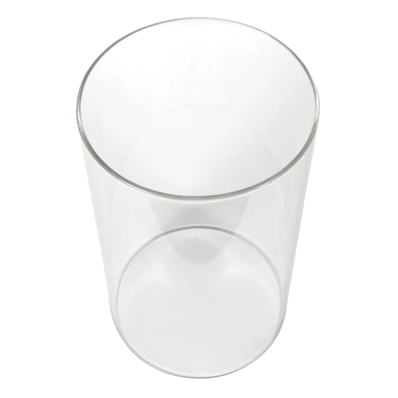 Clear Glass Open Ended Hurricane, 8" 2 Clear Glass Open Ended Hurricane, 8" - Image 2