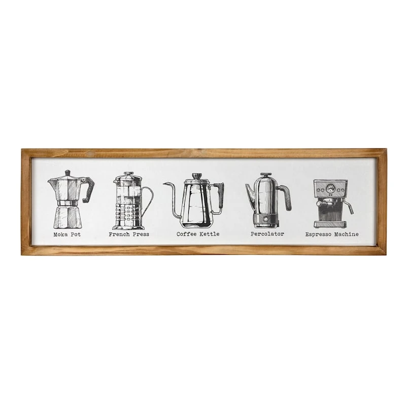 Coffee Machines Wall Art, 28x8 1 Coffee Machines Wall Art, 28x8