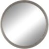 Copper Metal Finish Framed Round Wall Mirror, 12"