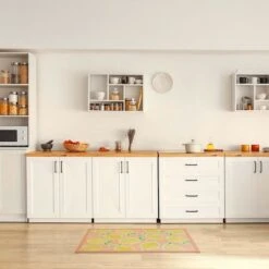 Coral Lemons Kitchen Mat, 21x34 -Modern Decor Shop coral lemons kitchen mat 21x34 4