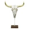 Cow Skull Figurine, 18.5"