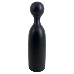 Crosby St Black Abstract Bottle Table Decor, 11"