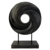Crosby St Black Circle Figurine, 13.5"