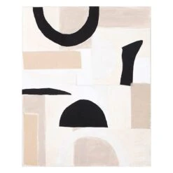 Crosby St Geometric Canvas Wall Art, 31x39