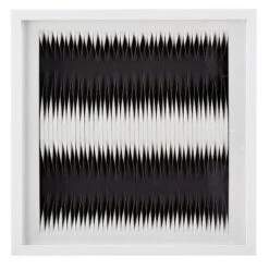 Crosby St Glass Framed Abstract Paper Wall Art, 20"