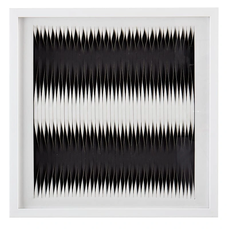 Crosby St Glass Framed Abstract Paper Wall Art, 20" 1 Crosby St Glass Framed Abstract Paper Wall Art, 20"
