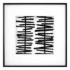 Crosby St Glass Framed Lines Meet Curves Wall Art, 16"