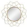 Crosby St Metal Floral Cutout Wall Mirror, 34"