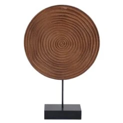 Crosby St Wood Disc Tabletop Decor, 12"