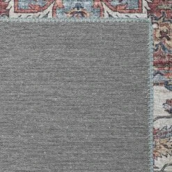 (D448) Found & Fable Chenille Printed Vintage Look Blue Medallion Runner, 2x7 6 (D448) Found & Fable Chenille Printed Vintage Look Blue Medallion Runner, 2x7 -Modern Decor Shop d448 found fable chenille printed vintage look blue medallion runner 2x7 3