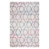(D457) Savannah Multicolor Geometric Area Rug, 7x10