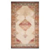 (D474) Alisa Medallion Ivory Sunset Area Rug, 8x10