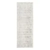 (D487) Roma Ivory & Grey Medallion Runner, 2x7