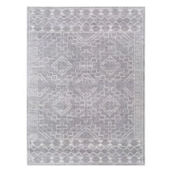 (D497) Roma Grey Global Accent Rug, 3x5