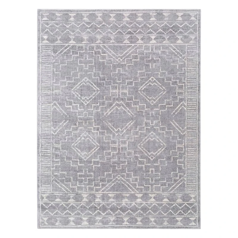 (D497) Roma Grey Global Accent Rug, 3x5 1 (D497) Roma Grey Global Accent Rug, 3x5