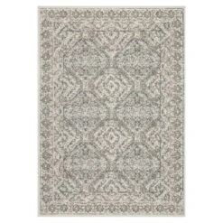 (D512) Honeybloom Norway Aleeza Grey Area Rug, 8x10