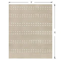 (D516) Tracey Boyd Ivory Braided Area Rug, 8x10 -Modern Decor Shop d516 tracey boyd ivory braided area rug 8x10 5