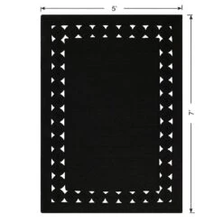 (D517) Found & Fable Black Braided Area Rug, 5x7 -Modern Decor Shop d517 found fable black braided area rug 5x7 7