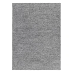 (D518) Heathered Grey Area Rug, 5x7