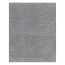 (D518) Heathered Grey Area Rug, 8x10