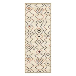 (D544) Nomad Ivory Zigzag Runner, 2x5