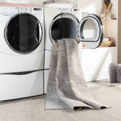 (D556) Lavadora Grey Global Design Washable Runner, 2x7 5 (D556) Lavadora Grey Global Design Washable Runner, 2x7 -Modern Decor Shop d556 lavadora grey global design washable runner 2x7 3