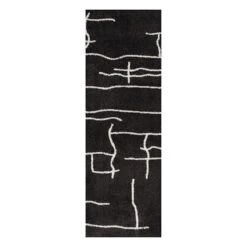 (D557) Mirabella Black Runner, 2x6