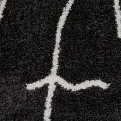 (D557) Mirabella Black Runner, 2x6 -Modern Decor Shop d557 mirabella black runner 2x6 4