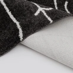 (D557) Mirabella Black Runner, 2x6 -Modern Decor Shop d557 mirabella black runner 2x6 6