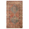(D570) Freya Red Multicolor Medallion Washable Accent Rug, 3x5