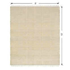 (D583) Honeybloom Mason Natural Fringe Area Rug, 8x10 12 (D583) Honeybloom Mason Natural Fringe Area Rug, 8x10 -Modern Decor Shop d583 honeybloom mason natural fringe area rug 8x10 6