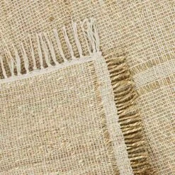 (D583) Honeybloom Mason Natural Fringe Runner, 2x7 11 (D583) Honeybloom Mason Natural Fringe Runner, 2x7 -Modern Decor Shop d583 honeybloom mason natural fringe runner 2x7 5