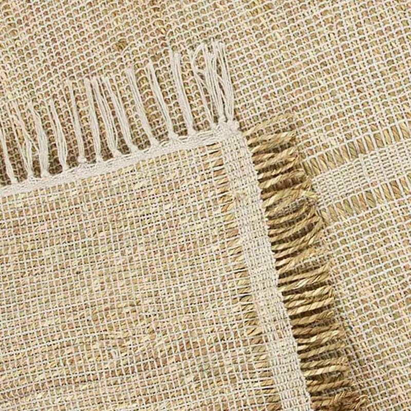 (D583) Honeybloom Mason Natural Fringe Runner, 2x7 5 (D583) Honeybloom Mason Natural Fringe Runner, 2x7 - Image 5