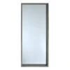 Dark Grey Wood Deep Frame Leaner Mirror, 24x58
