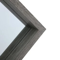 Dark Grey Wood Deep Frame Leaner Mirror, 24x58 -Modern Decor Shop dark grey wood deep frame leaner mirror 24x58 3