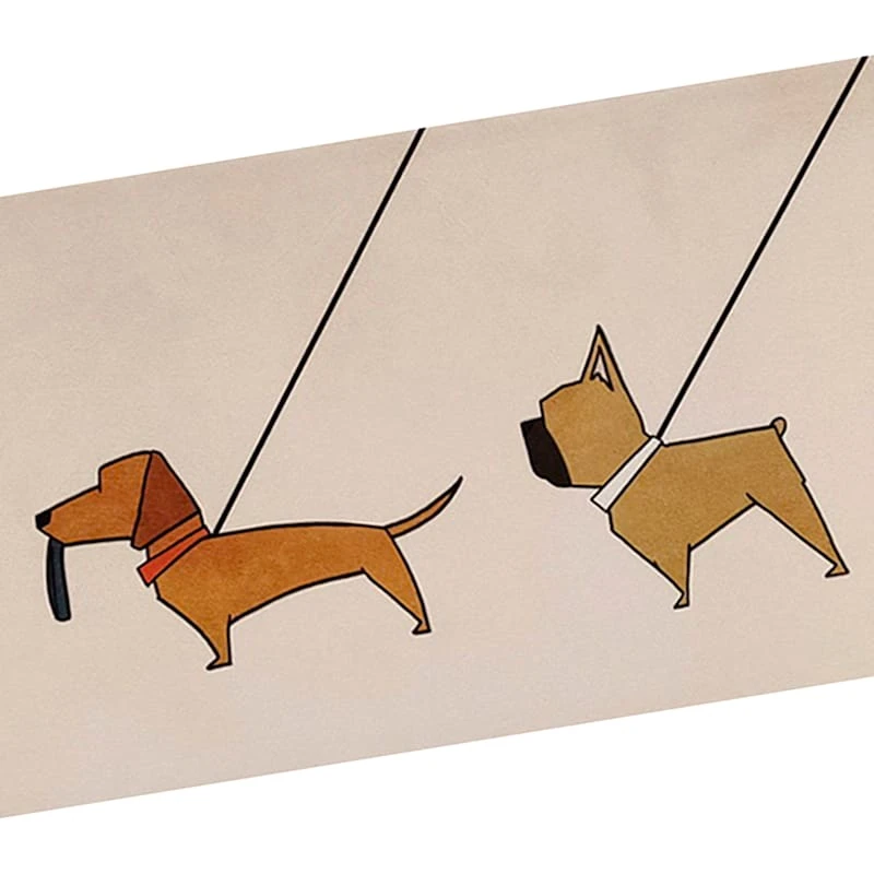 Dog Canvas Wall Art, 36x12 2 Dog Canvas Wall Art, 36x12 - Image 2