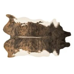 Durango Camel & Beige Faux Cowhide Accent Rug, 3x5