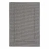 (E195) Crosby St Santorini Grey & Natural Woven Indoor & Outdoor Area Rug, 5x7
