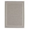 (E198) Honeybloom Prisma Ivory Border Indoor & Outdoor Area Rug, 8x10