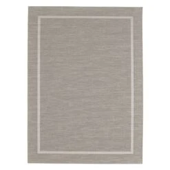 (E198) Honeybloom Prisma Ivory Border Indoor & Outdoor Area Rug, 8x10