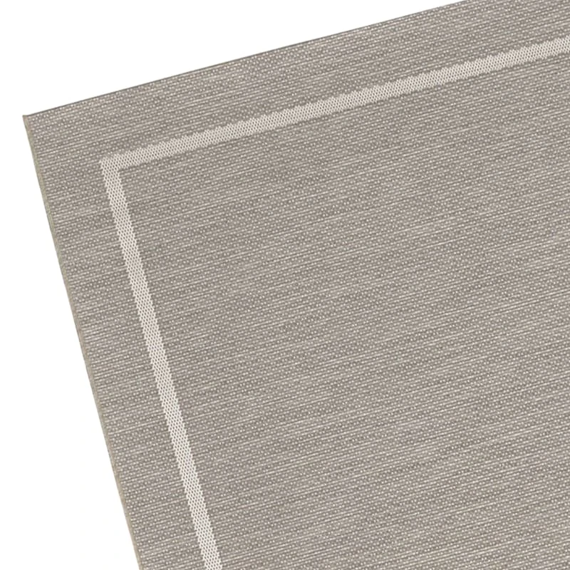 (E198) Honeybloom Prisma Ivory Border Indoor & Outdoor Area Rug, 8x10 2 (E198) Honeybloom Prisma Ivory Border Indoor & Outdoor Area Rug, 8x10 - Image 2