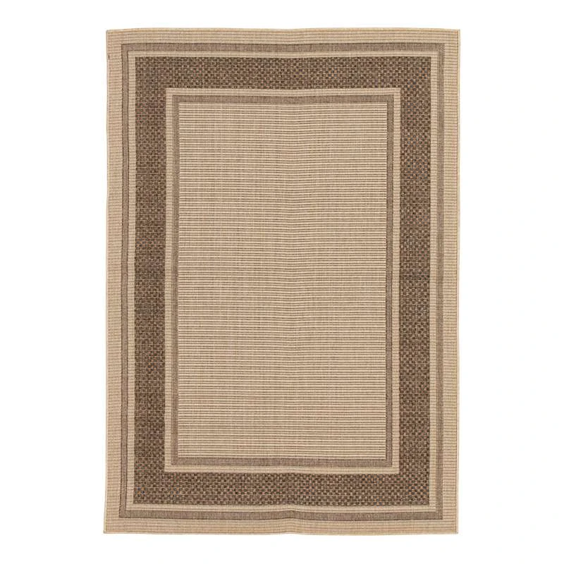 (E212) Santorini Cayden Natural Woven Indoor & Outdoor Area Rug, 7x10 1 (E212) Santorini Cayden Natural Woven Indoor & Outdoor Area Rug, 7x10