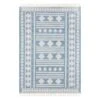 (E320) Porter Light Blue Patterned Indoor & Outdoor Area Rug, 5x7