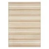 (E456) Honeybloom Lester Natural Striped Area Rug, 5x7