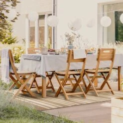 (E456) Honeybloom Lester Natural Striped Area Rug, 5x7 -Modern Decor Shop e456 honeybloom lester natural striped area rug 5x7 3