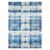 (E459) Ty Pennington Hale Indigo Flatweave Area Rug, 5x7