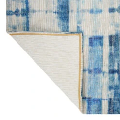 (E459) Ty Pennington Hale Indigo Flatweave Area Rug, 5x7 -Modern Decor Shop e459 ty pennington hale indigo flatweave area rug 5x7 3