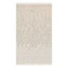 (E465) Found & Fable Soho Beige Tasseled Area Rug, 8x10