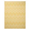 (E470) Ember Yellow Chevron Area Rug, 8x10