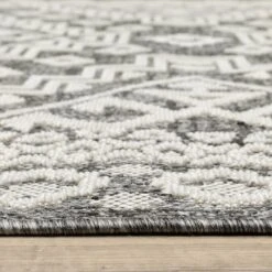 (E475) Tracey Boyd Athens Grey Diamond Design Area Rug, 8x10 -Modern Decor Shop e475 tracey boyd athens grey diamond design area rug 8x10 3